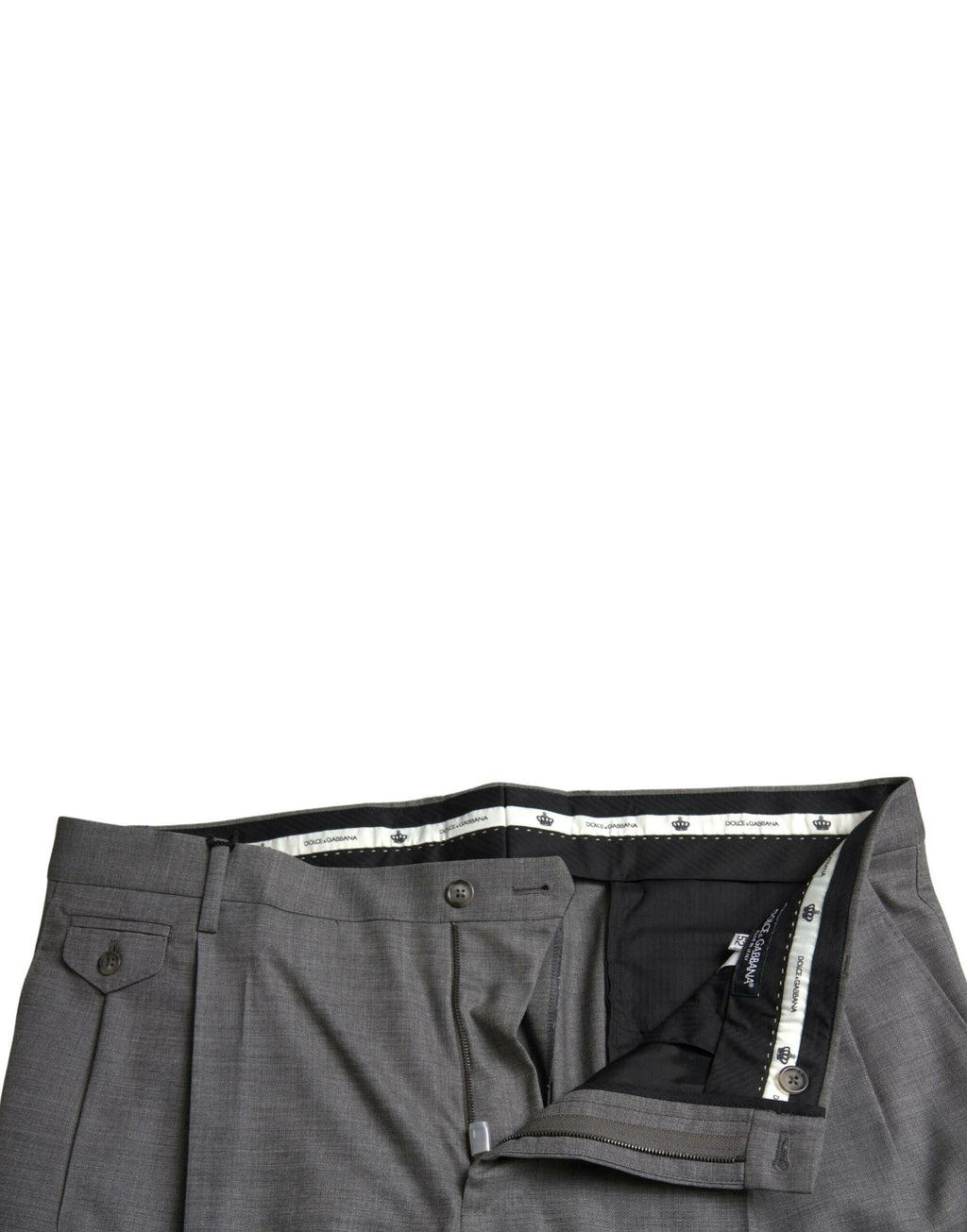 Pantalon de costume skinny pour homme Dolce & Gabbana en laine grise