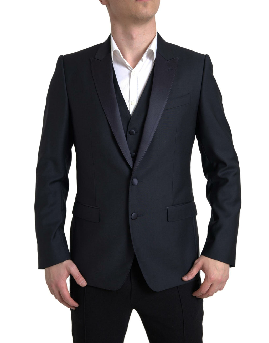 Costume MARTINI Dolce & Gabbana bleu deux pièces à simple boutonnage