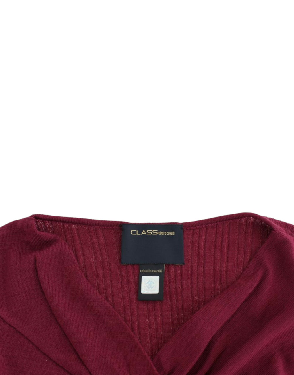 Pull en laine tricoté violet Cavalli