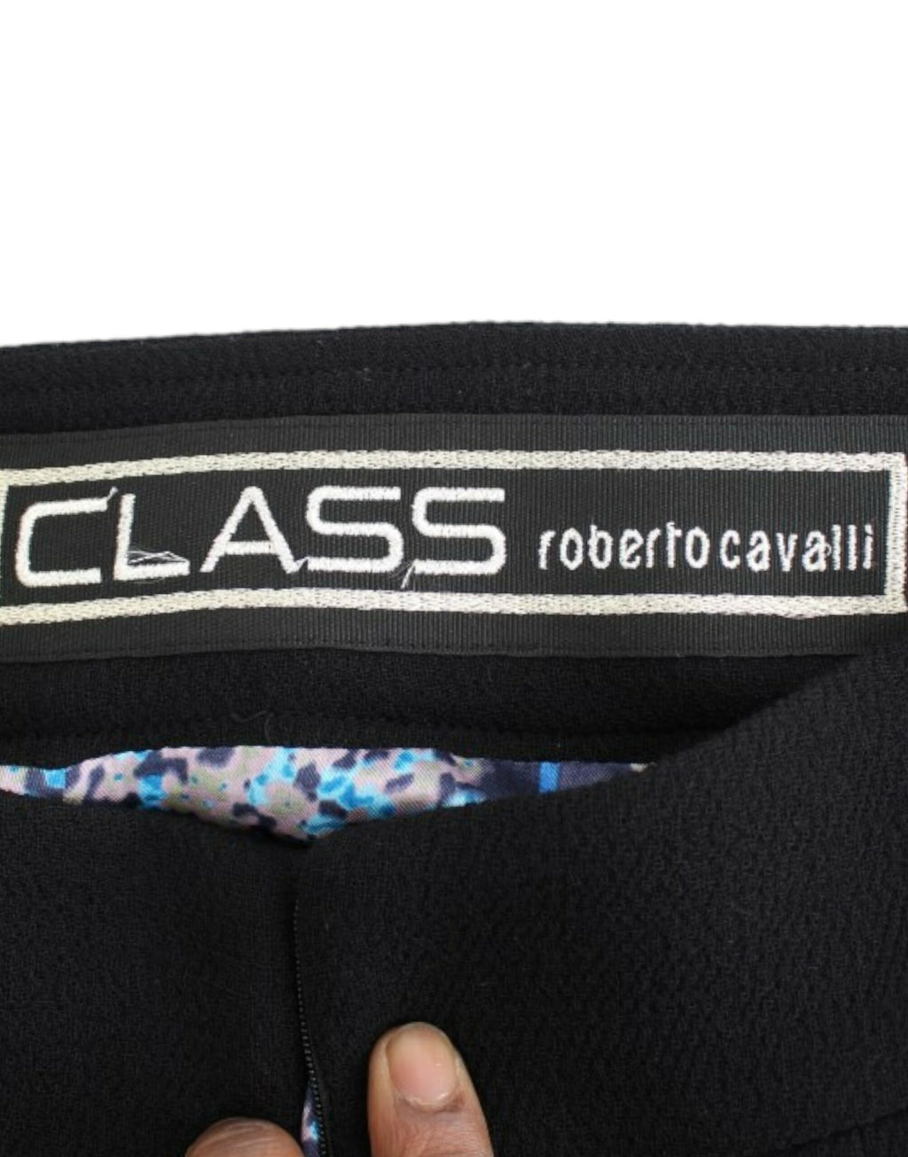 Cavalli Schwarzer Bleistiftrock aus Wolle