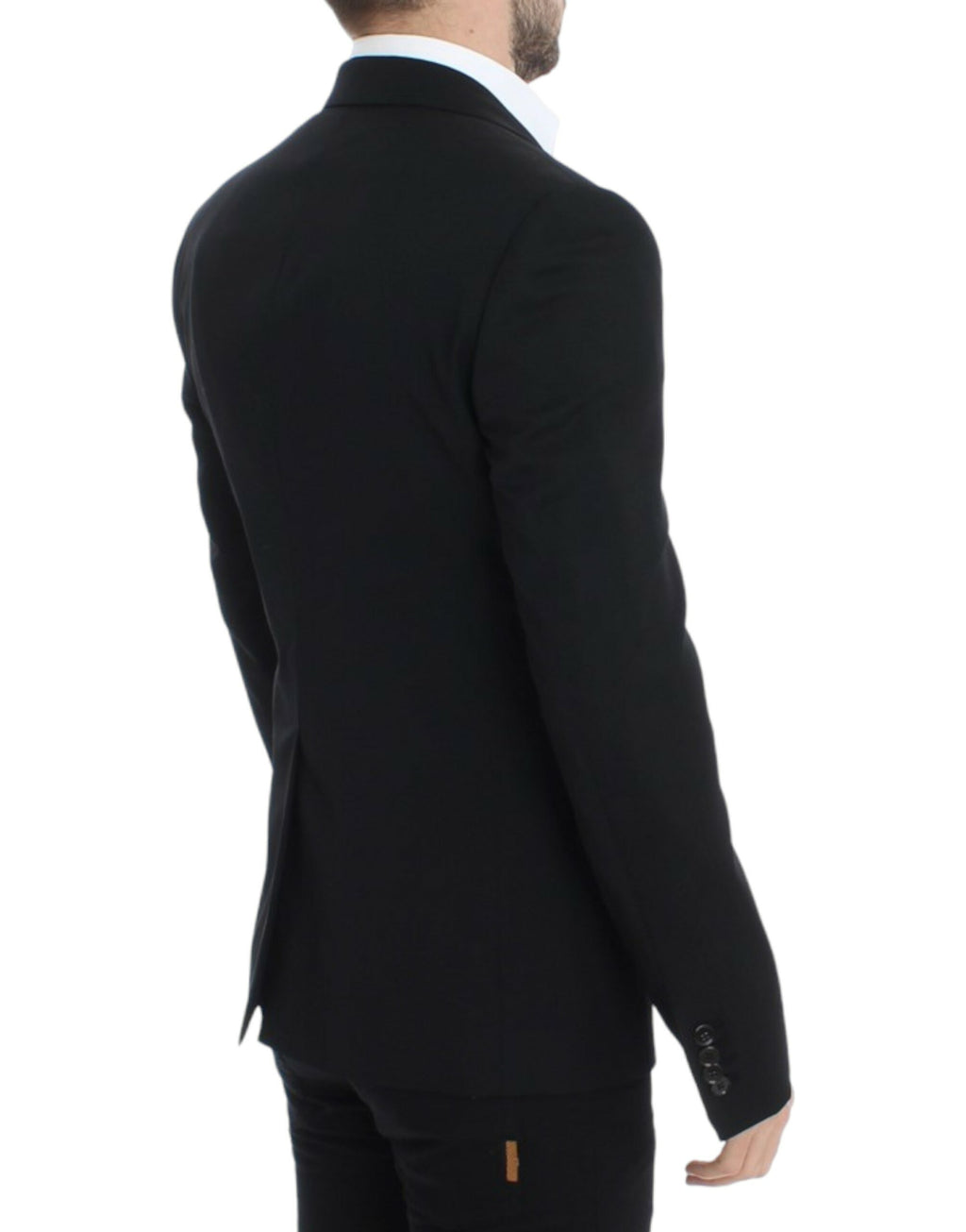 Blazer Dolce & Gabbana noir en laine coupe slim