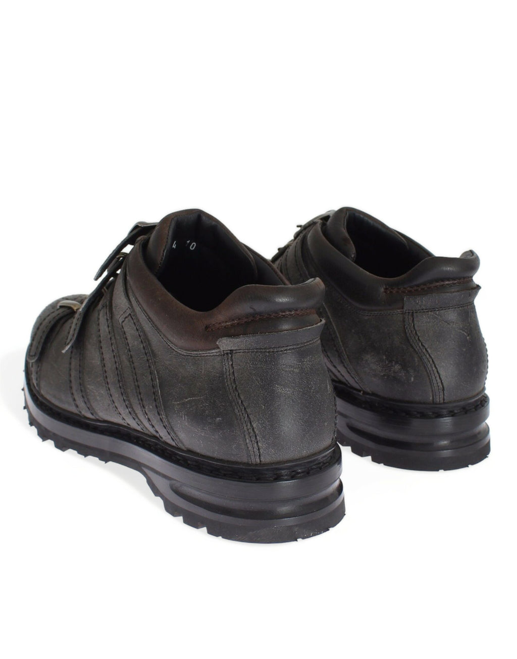 Chaussures bottines Dolce & Gabbana en cuir gris à bride cheville