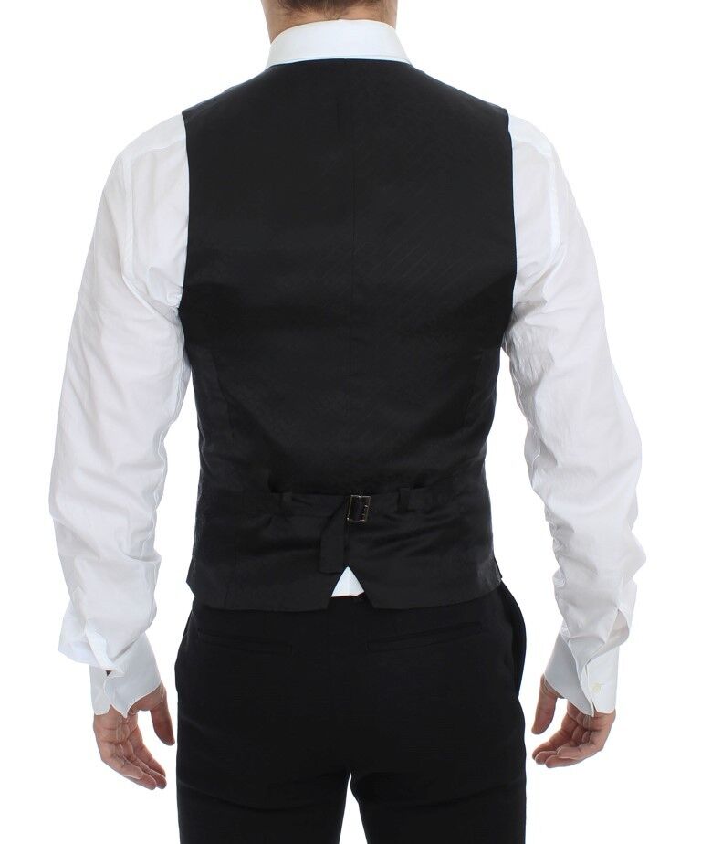 Gilet Dolce & Gabbana Noir Rayé Extensible