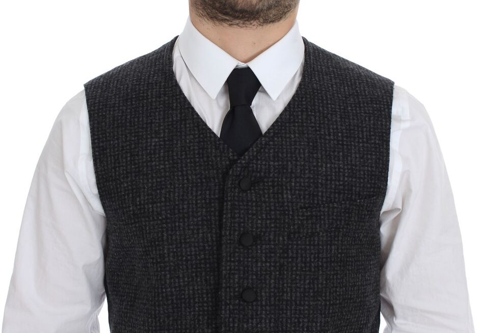 Dolce & Gabbana Gilet en Laine Grise