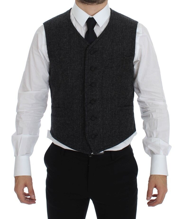 Dolce & Gabbana Gilet en Laine Grise