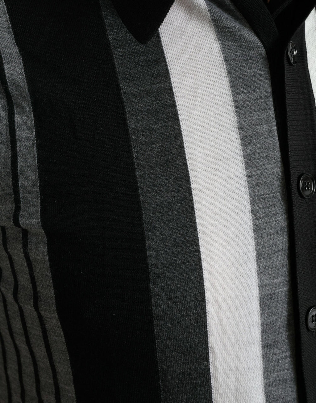 Dolce &amp; Gabbana Schwarz Weiß Pullover Cardigan Polo Pullover