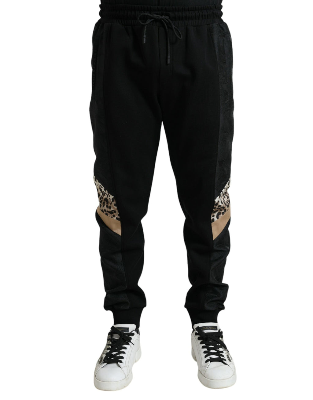 Pantalon de jogging slim Dolce & Gabbana en coton stretch noir