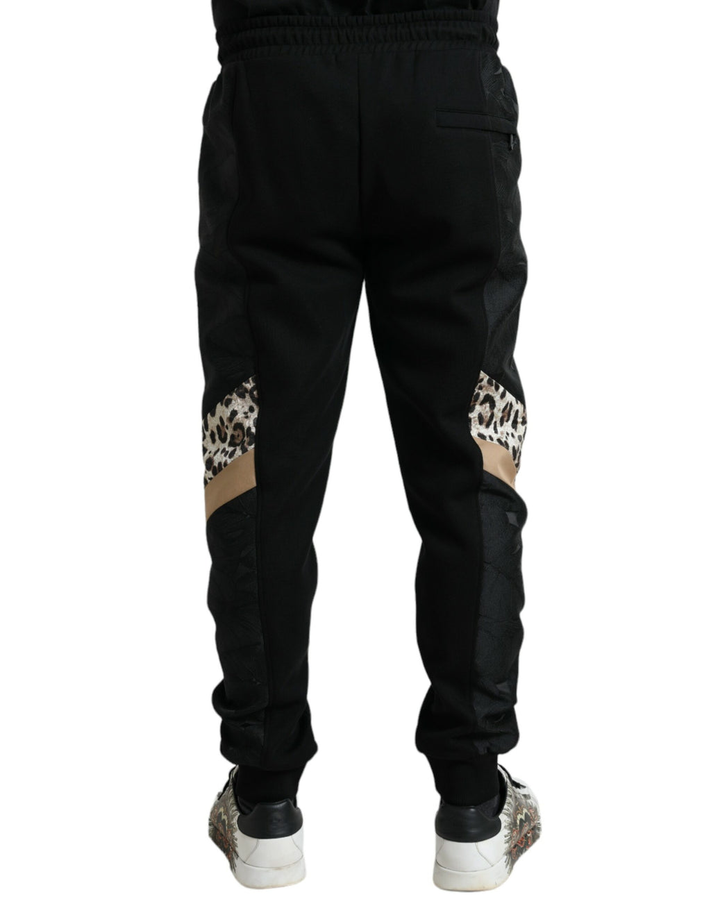 Pantalon de jogging slim Dolce & Gabbana en coton stretch noir