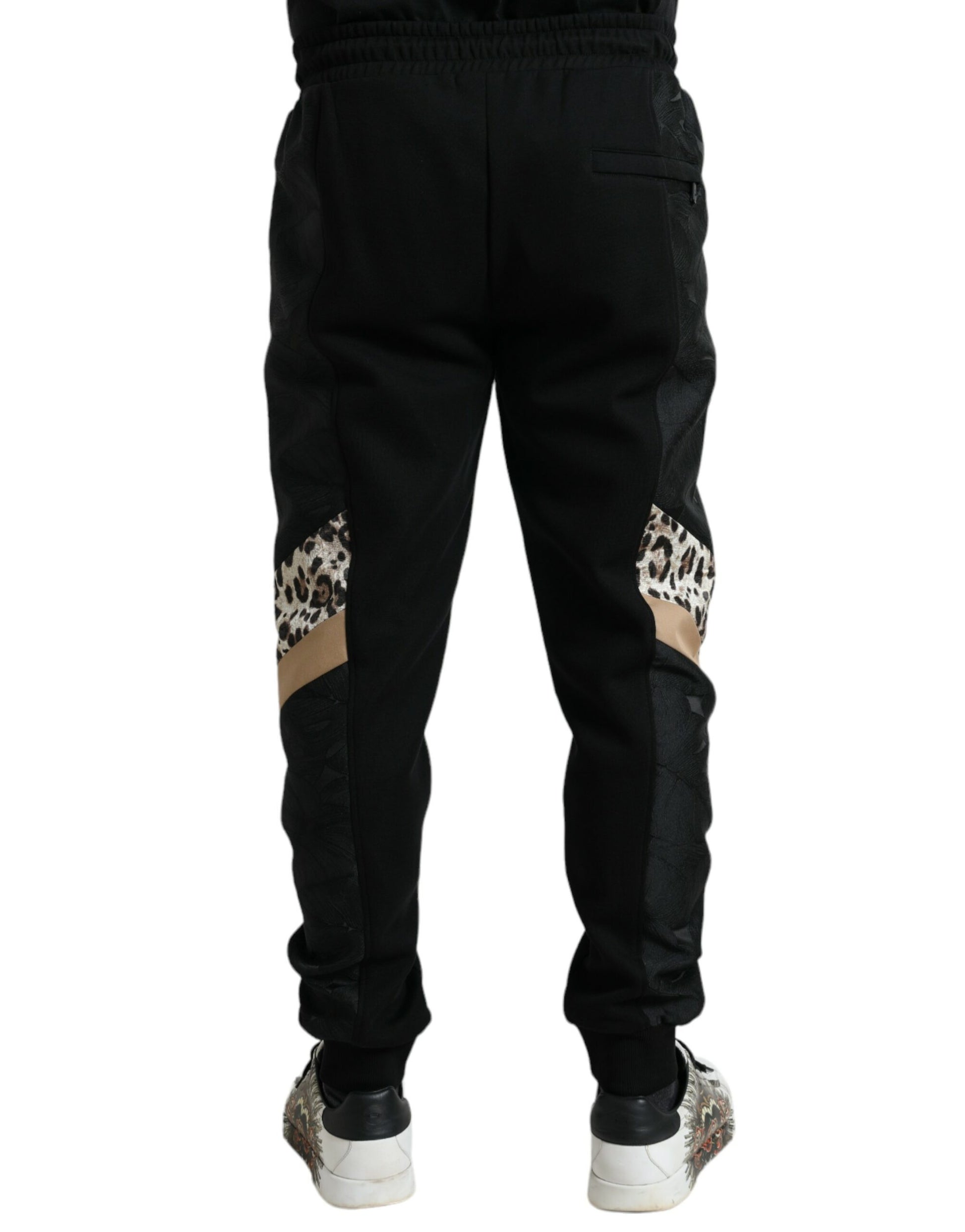 Pantalon de jogging slim Dolce & Gabbana en coton stretch noir