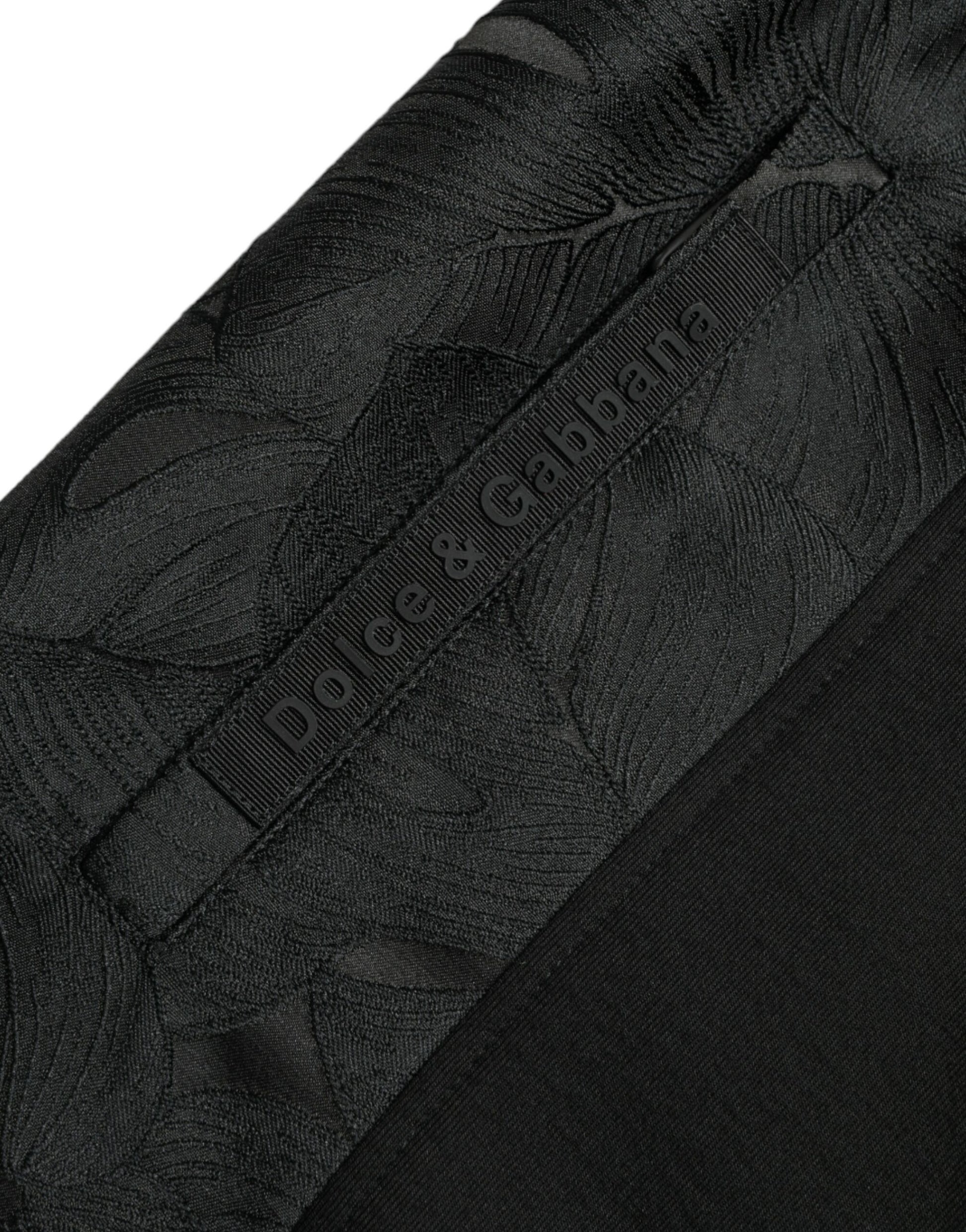 Pantalon de jogging slim Dolce & Gabbana en coton stretch noir