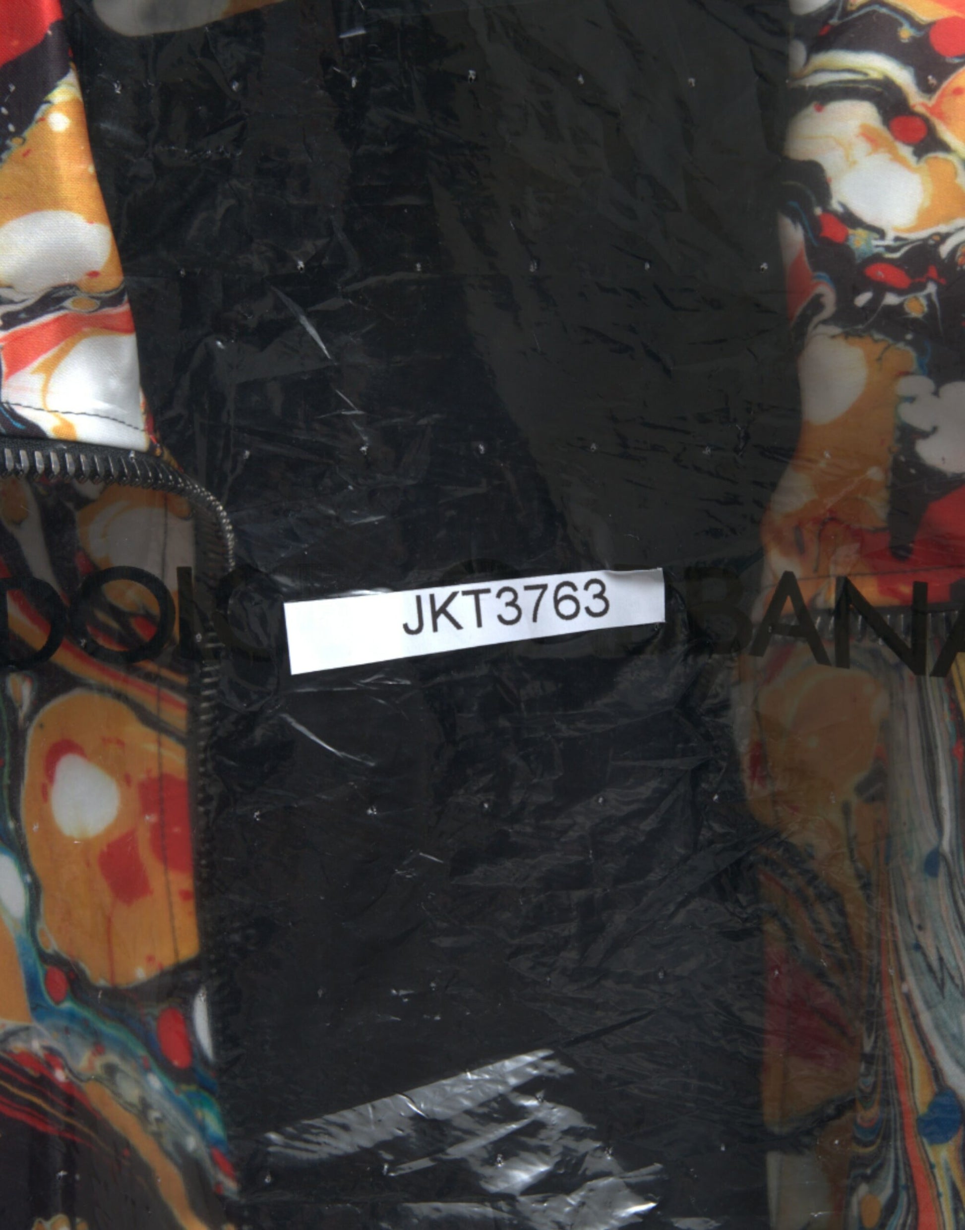 Blouson bombardier Dolce & Gabbana en polyester abstrait multicolore