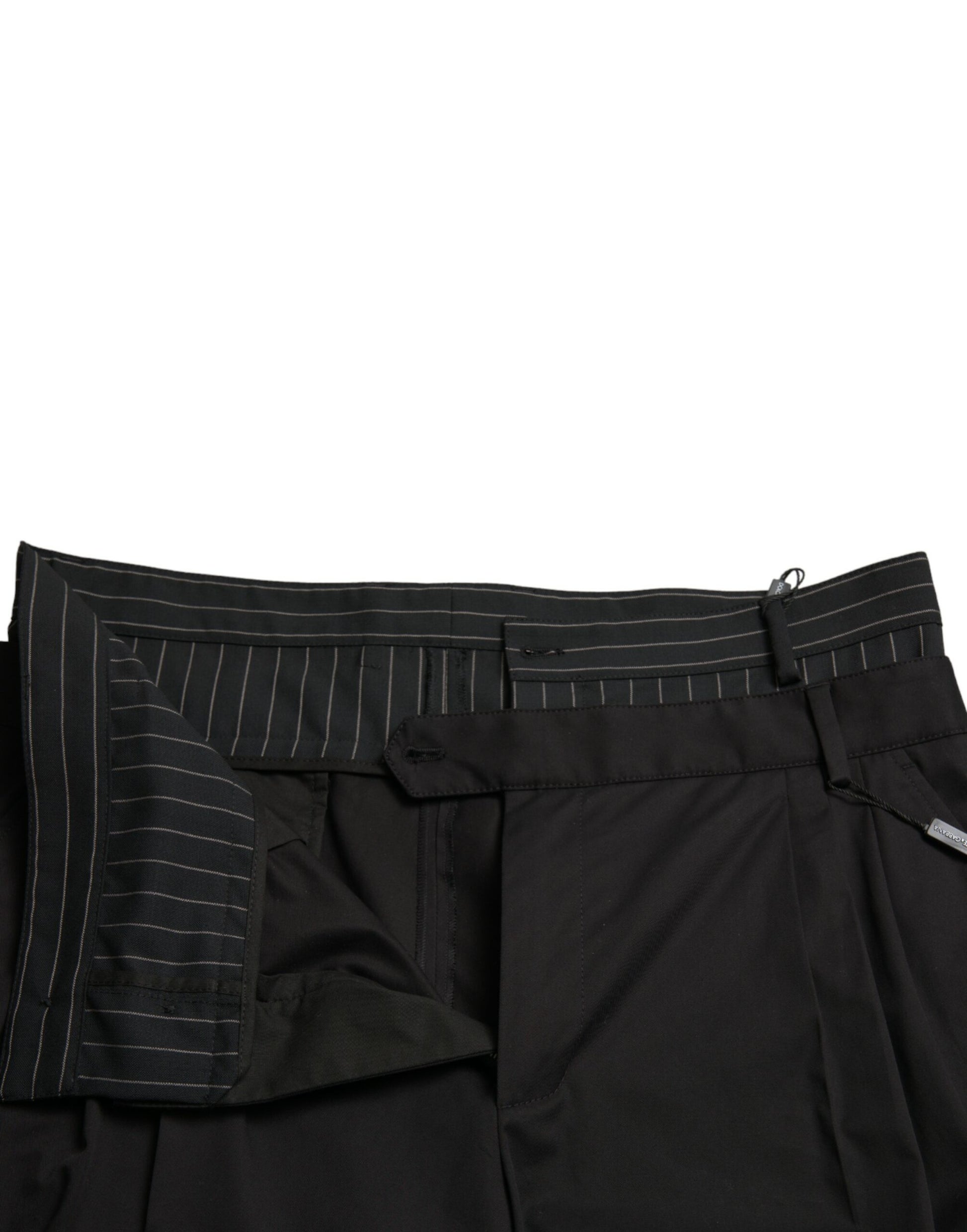 Shorts bermudas cargo Dolce & Gabbana en coton stretch noir