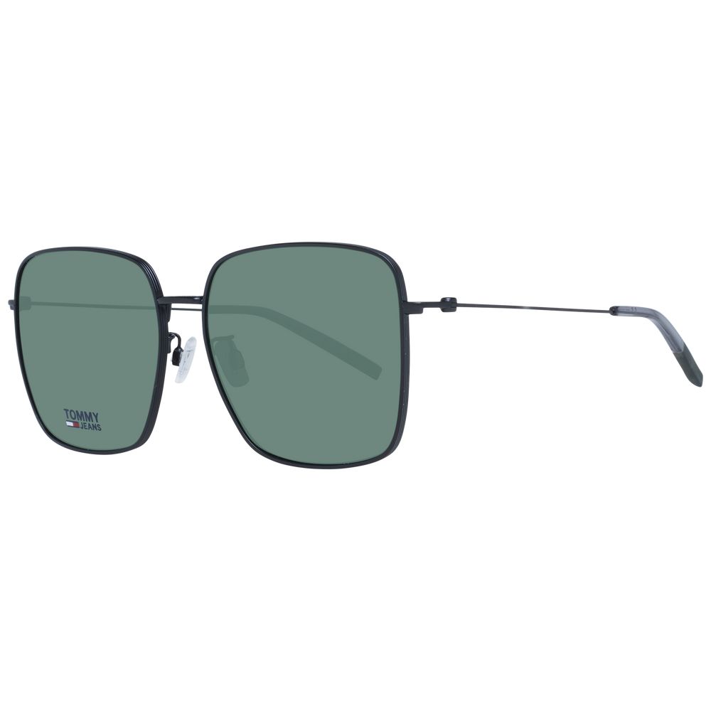 Lunettes de soleil en métal noir Tommy Hilfiger