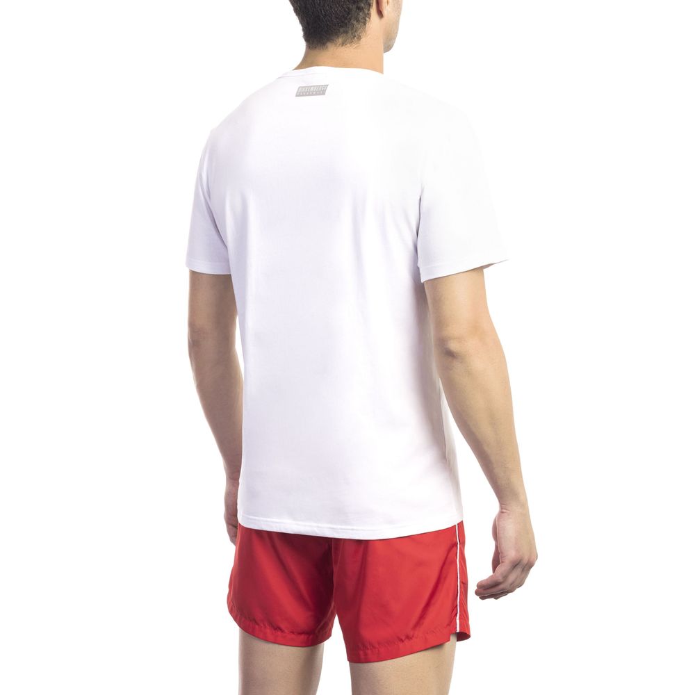 T-shirt Bikkembergs en coton blanc pour homme