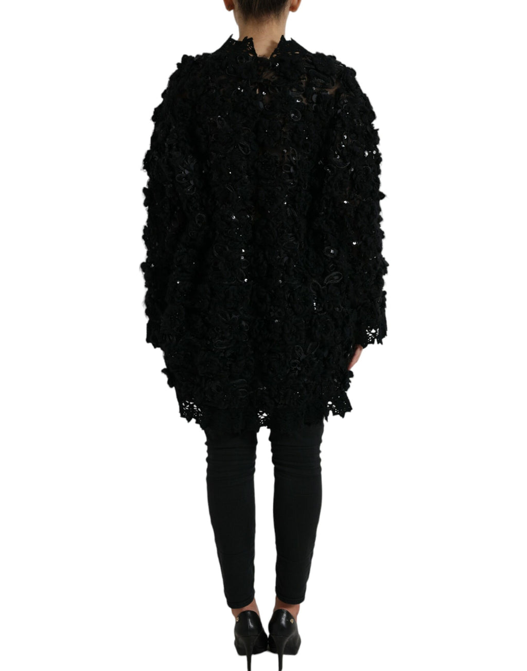 Pull Dolce & Gabbana noir orné de sequins