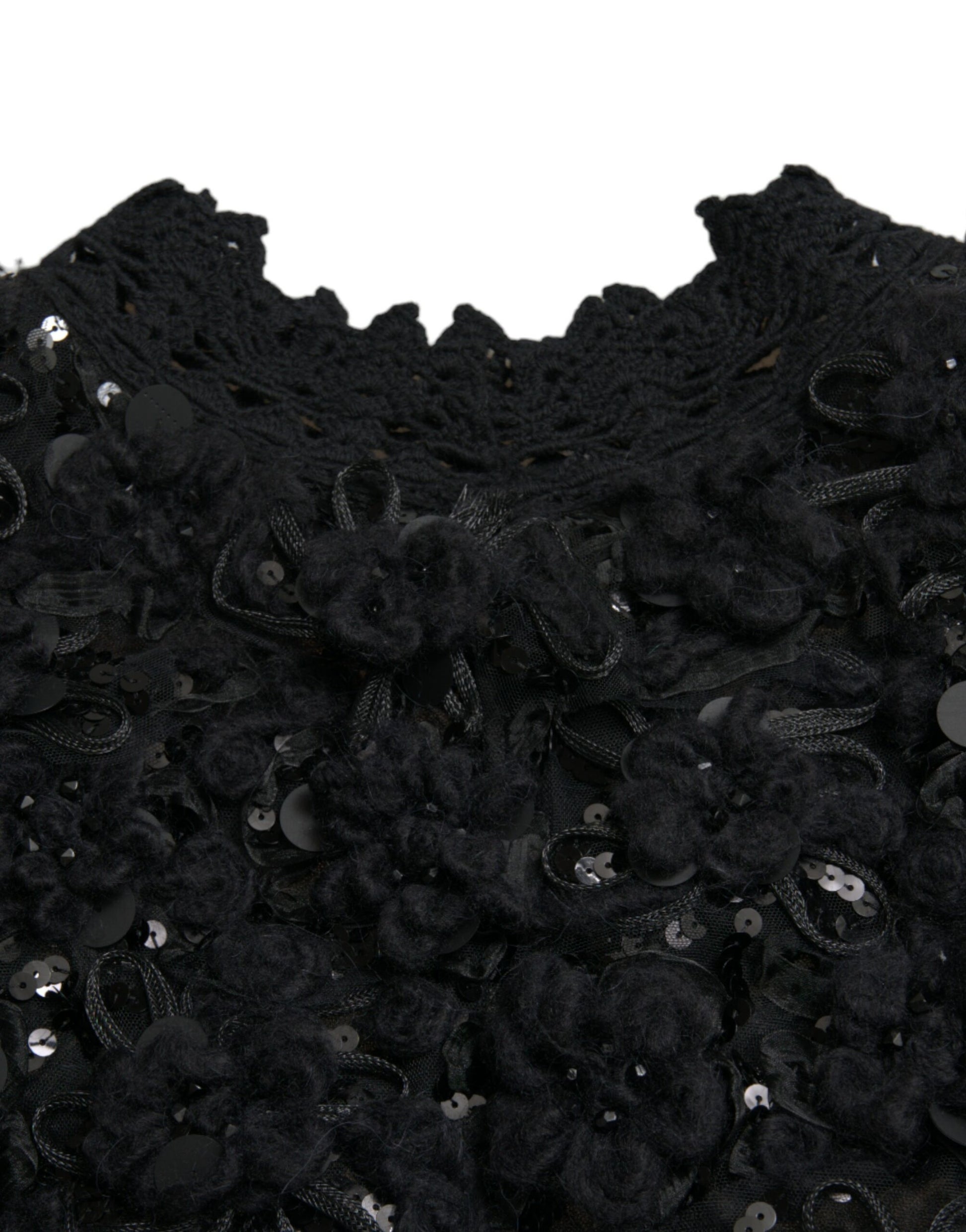 Pull Dolce & Gabbana noir orné de sequins