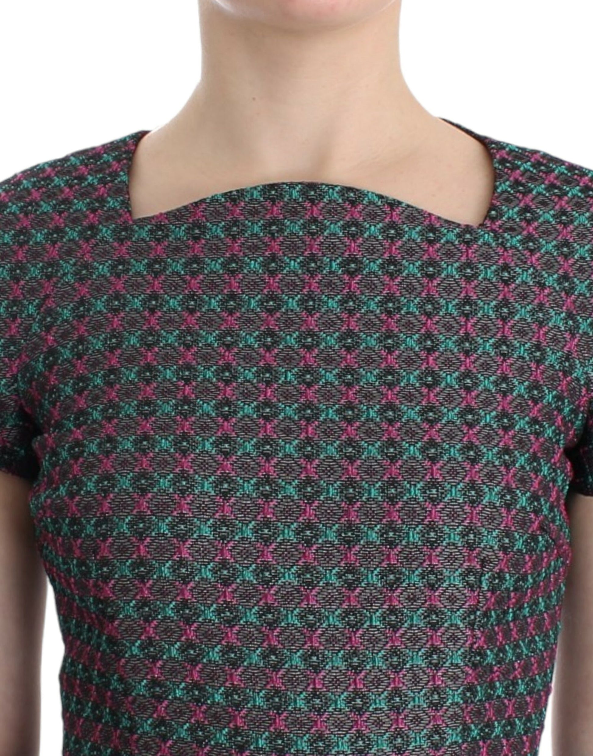 CO|TE Mehrfarbiges Doris Kurzarmkleid