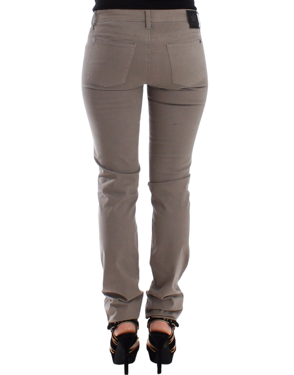 Ermanno Scervino Jean slim taupe beige pantalon en denim skinny
