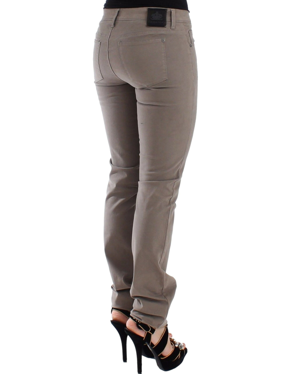 Ermanno Scervino Jean slim taupe beige pantalon en denim skinny