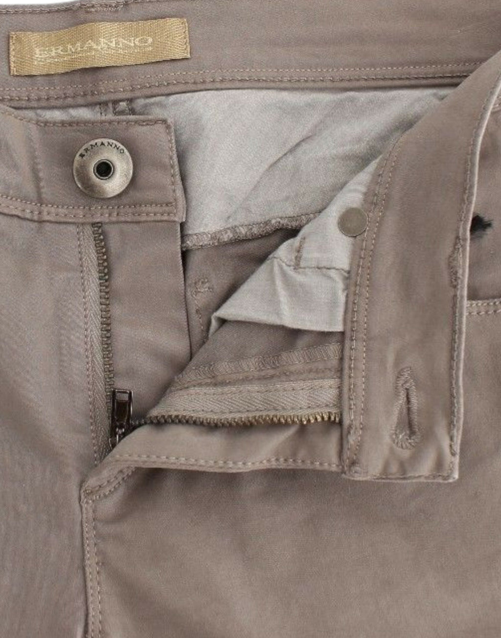 Ermanno Scervino Jean slim taupe beige pantalon en denim skinny