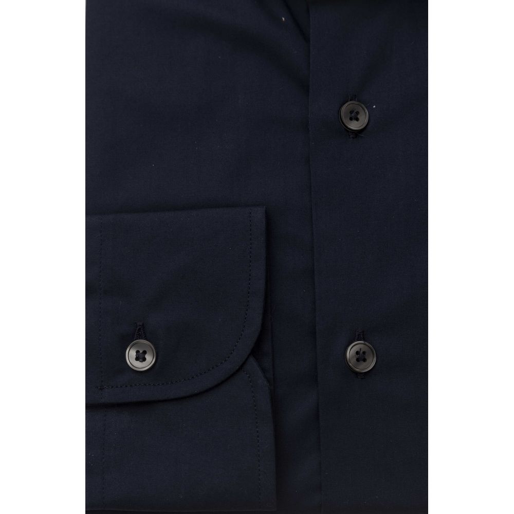 Bagutta Slim Fit Herrenhemd aus Baumwolle, Blau