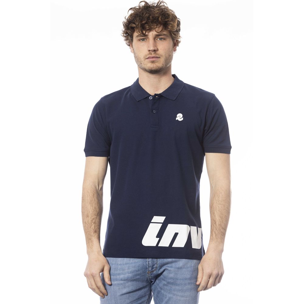 Invicta Herren Poloshirt aus blauer Baumwolle