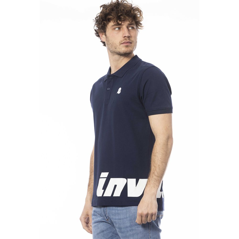 Invicta Herren Poloshirt aus blauer Baumwolle