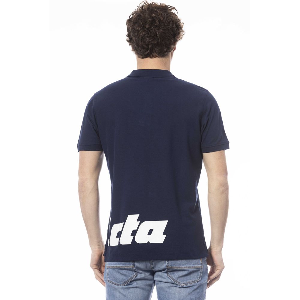 Invicta Herren Poloshirt aus blauer Baumwolle