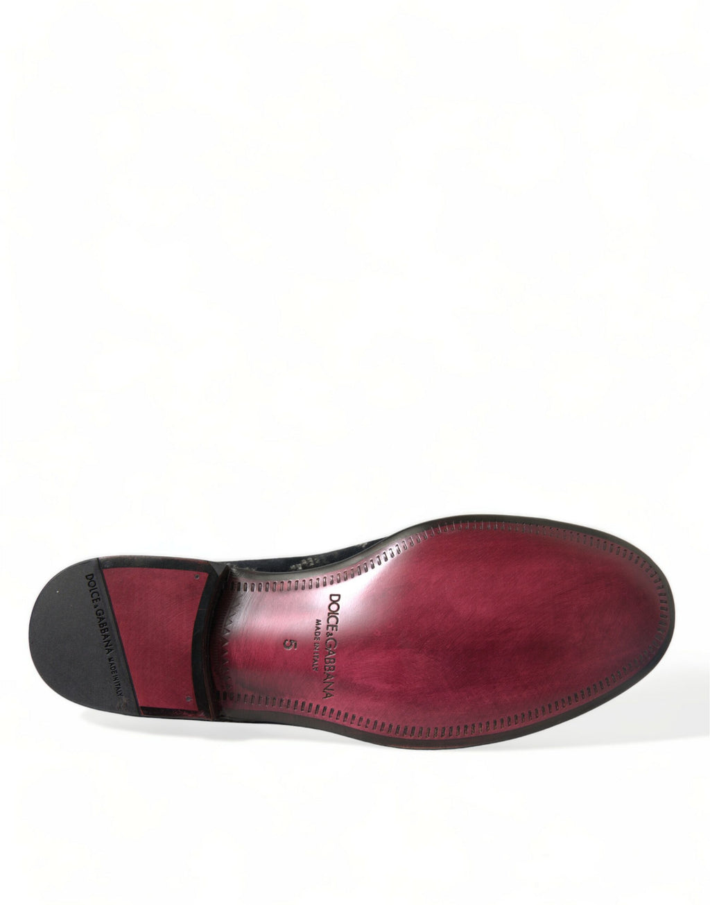 Mocassins Dolce & Gabbana noirs à fleurs pour hommes