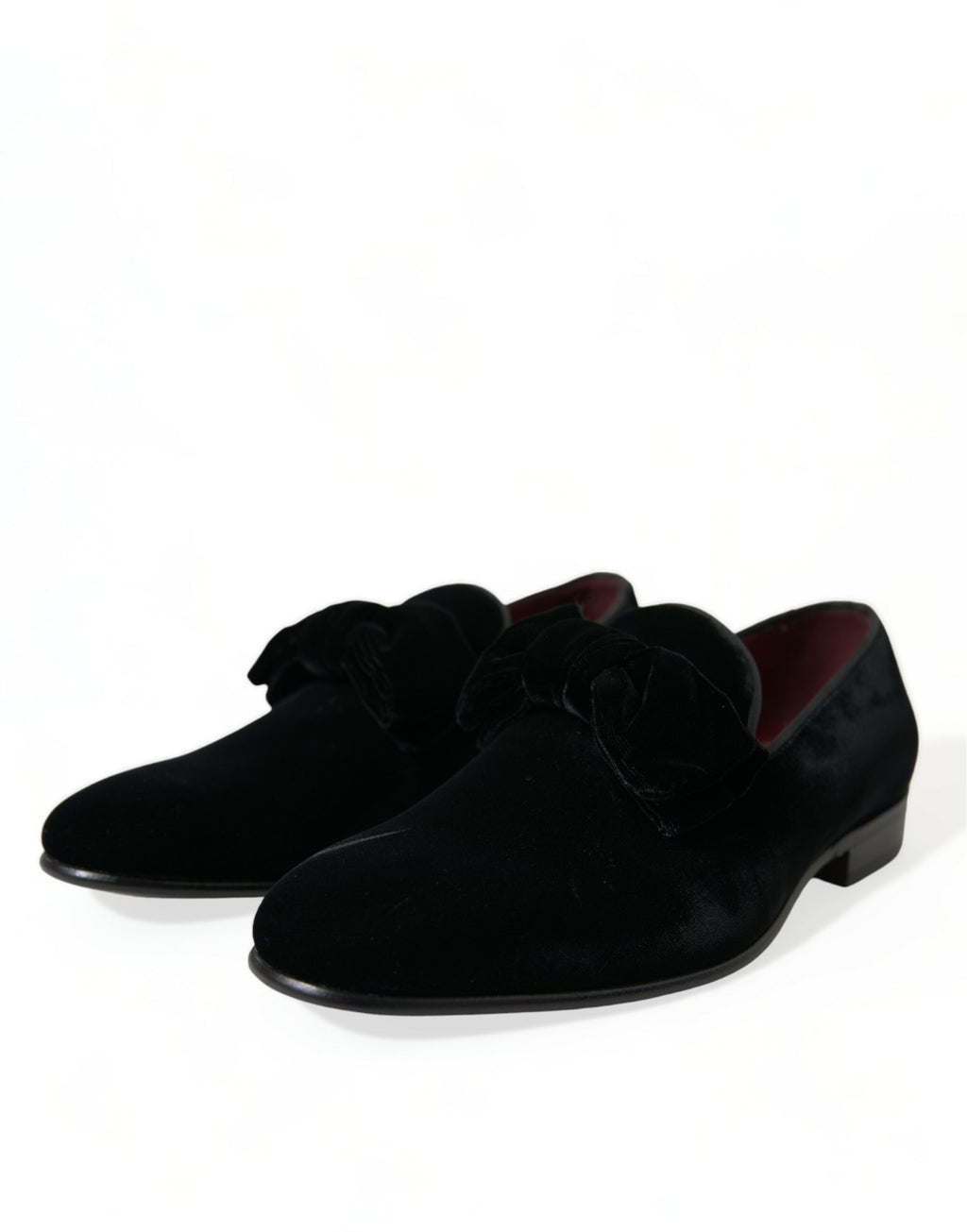 Mocassins en velours noir Dolce & Gabbana Chaussures habillées