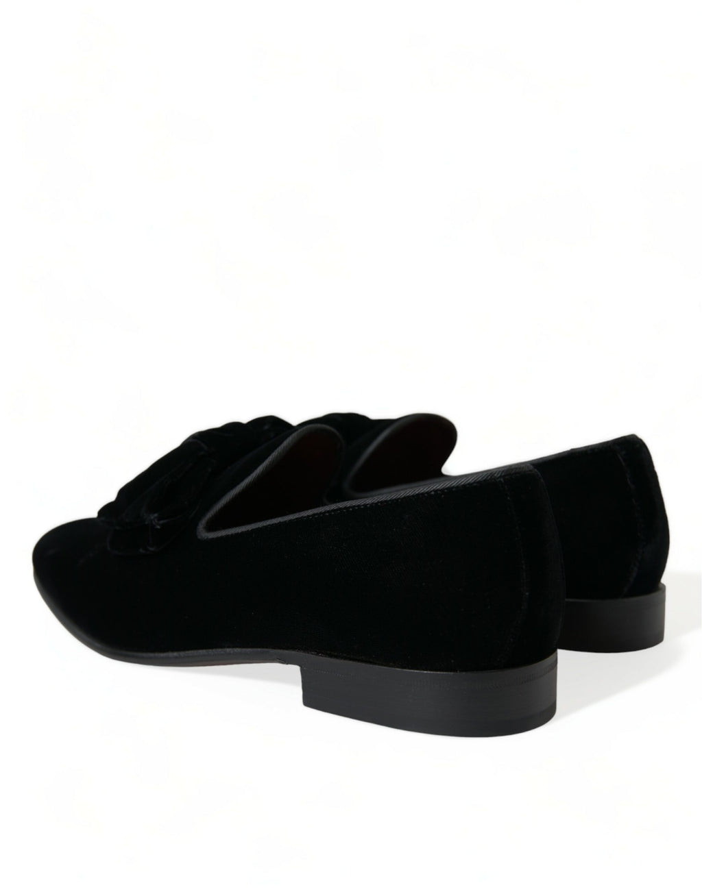 Mocassins en velours noir Dolce & Gabbana Chaussures habillées
