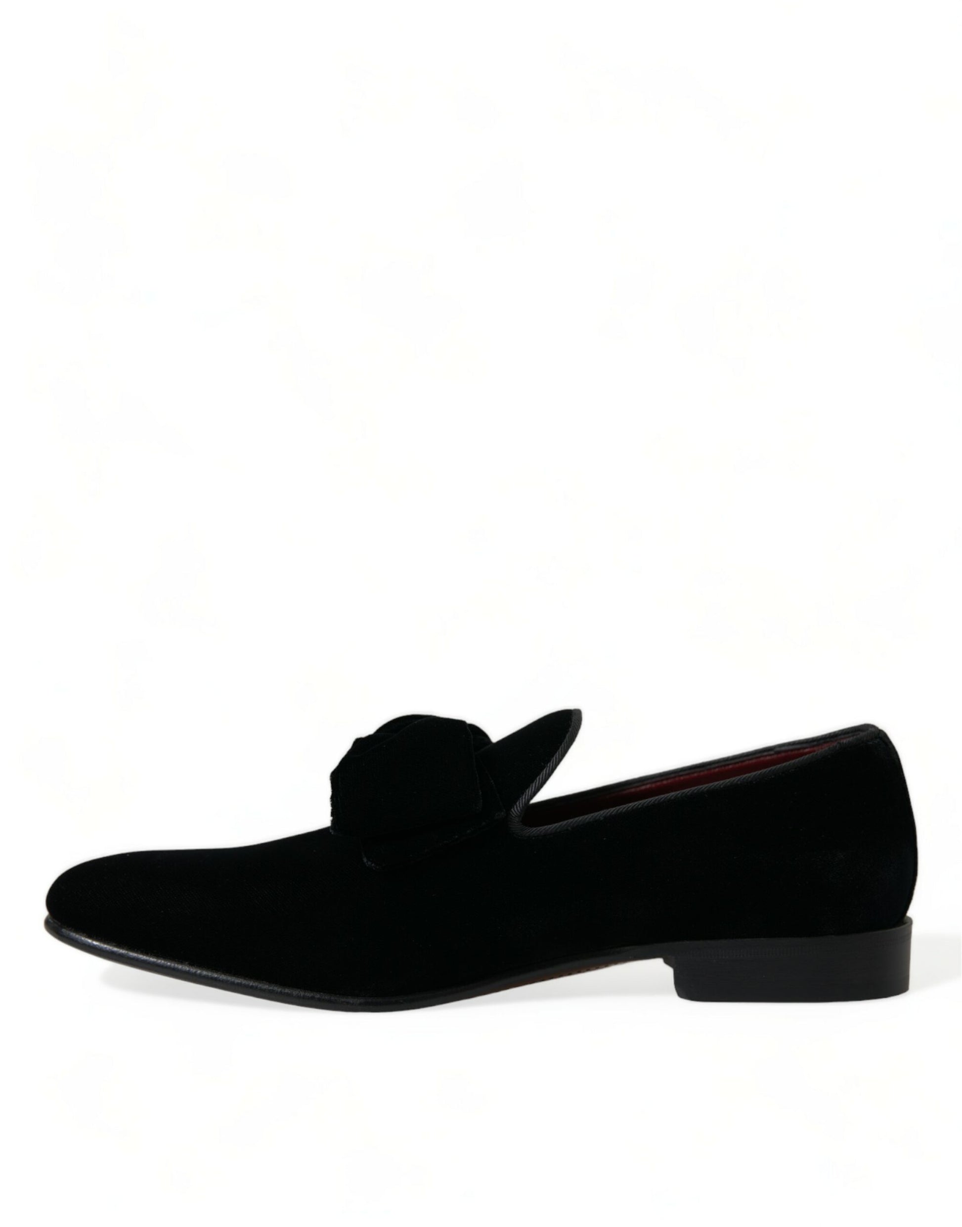 Mocassins en velours noir Dolce & Gabbana Chaussures habillées