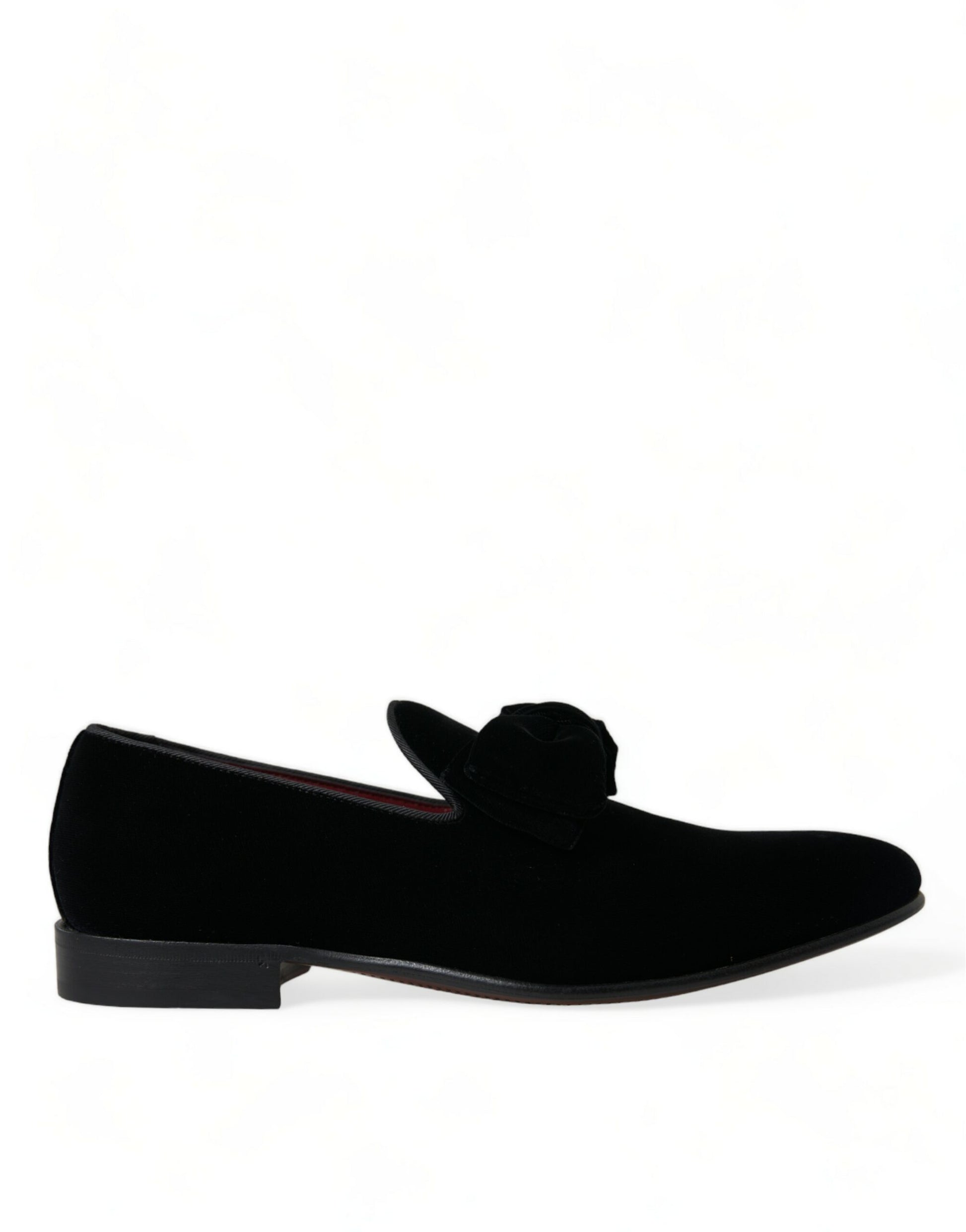 Mocassins en velours noir Dolce & Gabbana Chaussures habillées