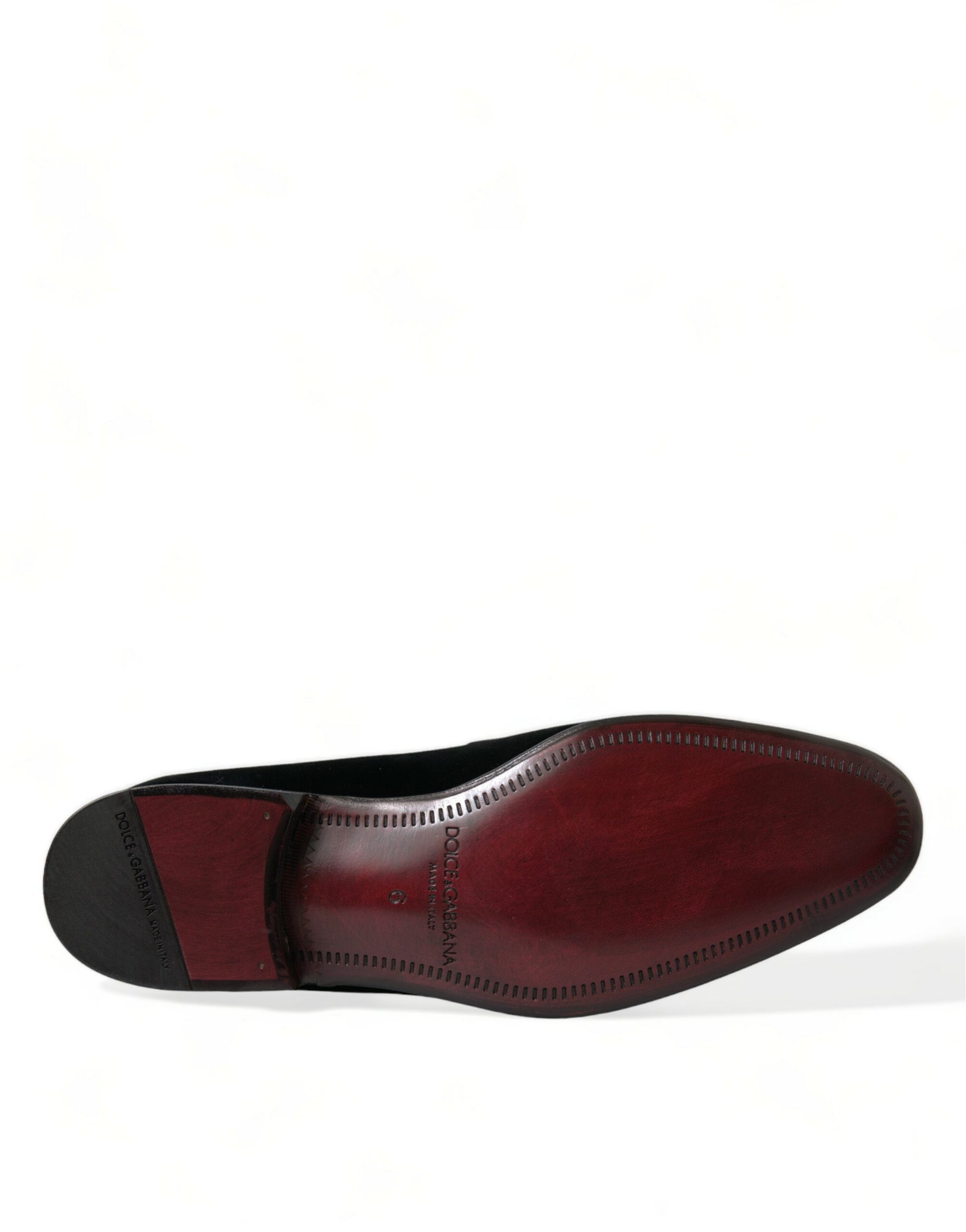 Mocassins en velours noir Dolce & Gabbana Chaussures habillées