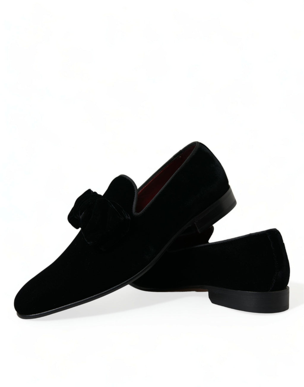 Mocassins en velours noir Dolce & Gabbana Chaussures habillées