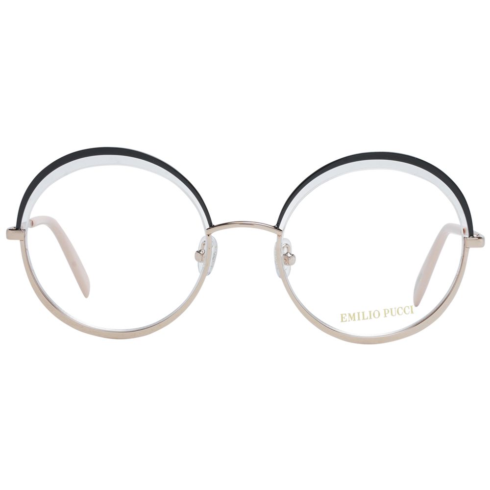Lunettes (monture) en métal noir Emilio Pucci
