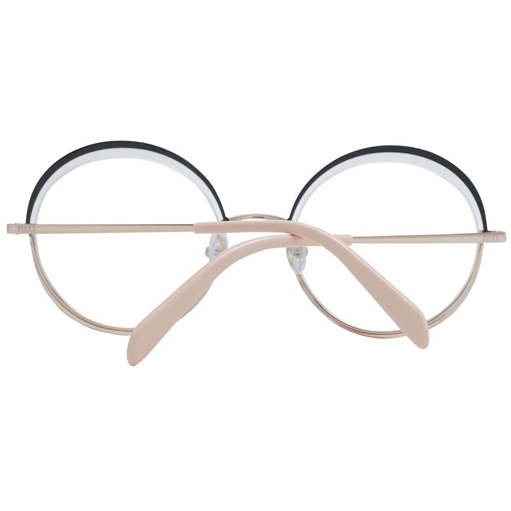 Lunettes (monture) en métal noir Emilio Pucci