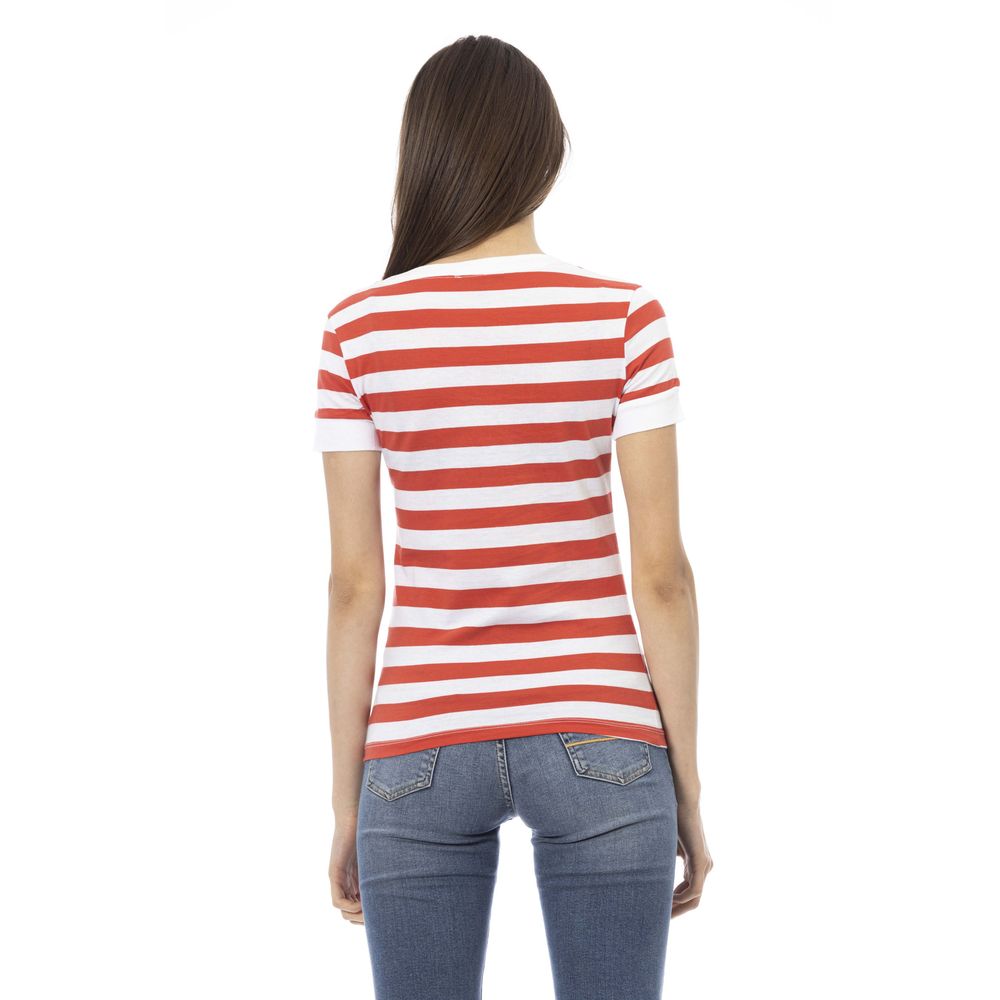 T-shirt multicolore en coton Trussardi Action pour femme