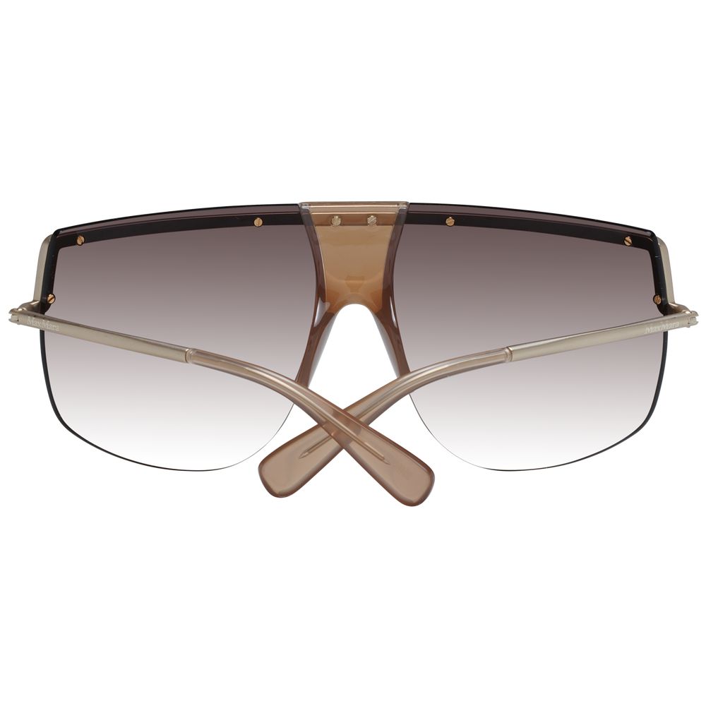 Lunettes de soleil Max Mara en métal doré