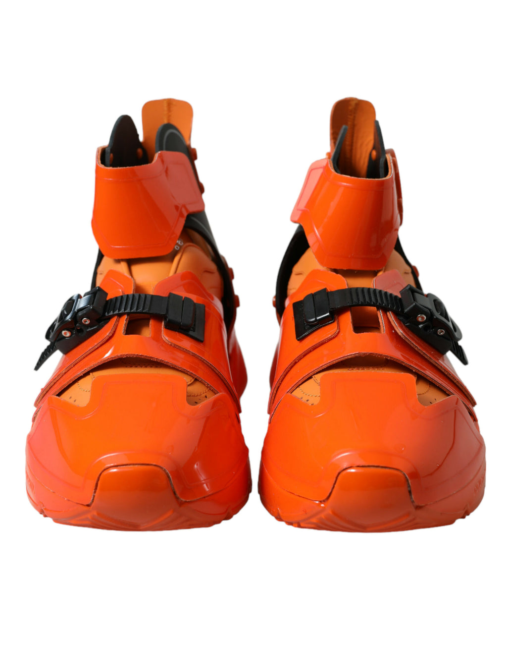 Chaussures Baskets Montantes Épaisses Multi-Panneaux Orange Dolce & Gabbana