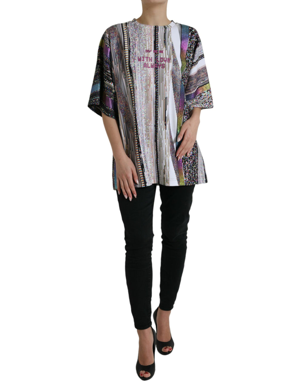 T-shirt Dolce & Gabbana multicolore imprimé "With Love Always"