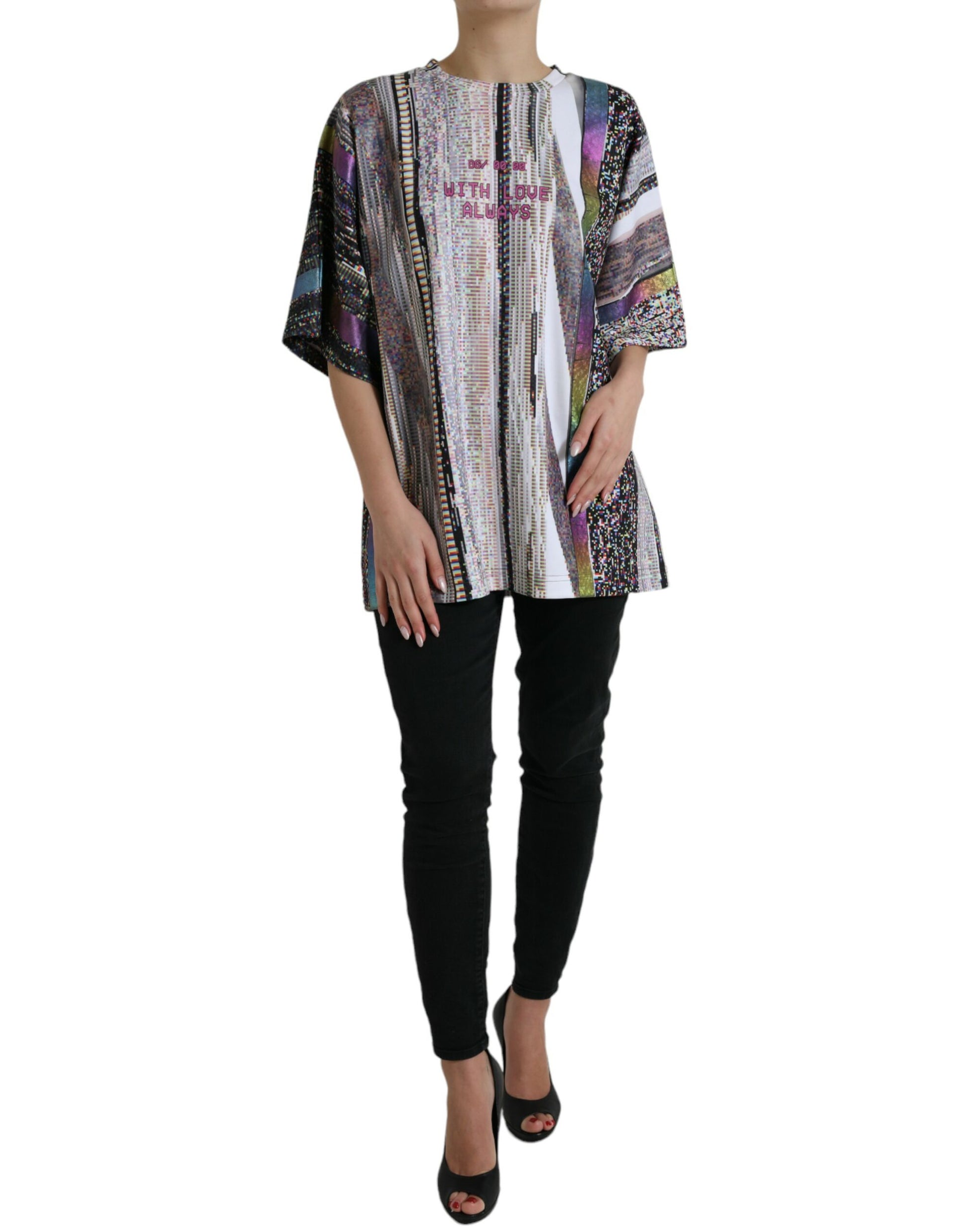 T-shirt Dolce & Gabbana multicolore imprimé "With Love Always"