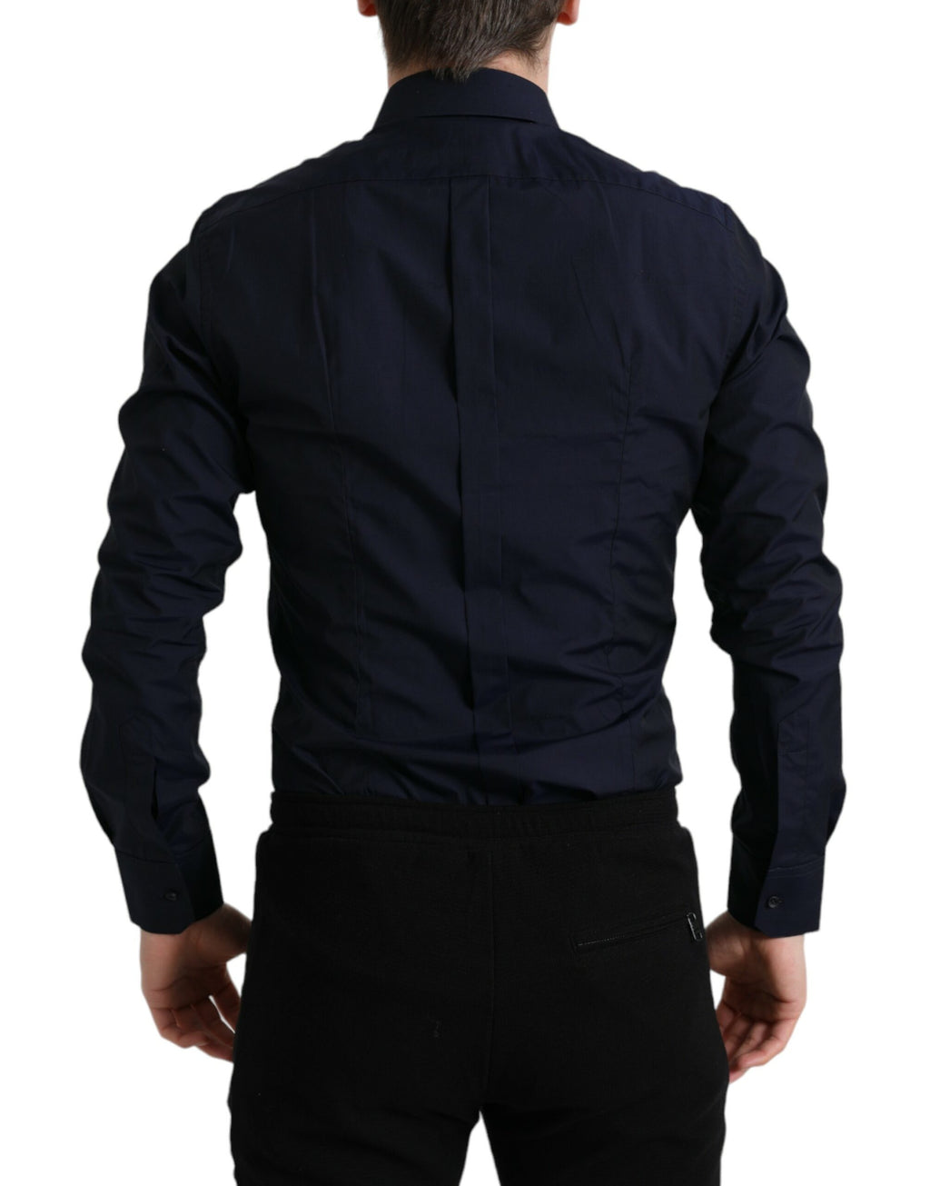 Chemise habillée Dolce & Gabbana GOLD bleu marine coupe slim