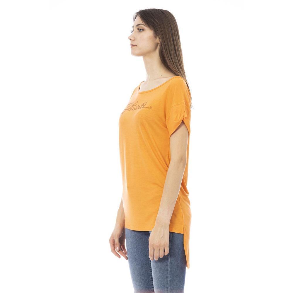 T-shirt en coton orange Just Cavalli pour femme