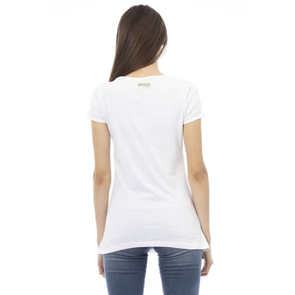 T-shirt Femme Coton Blanc Just Cavalli