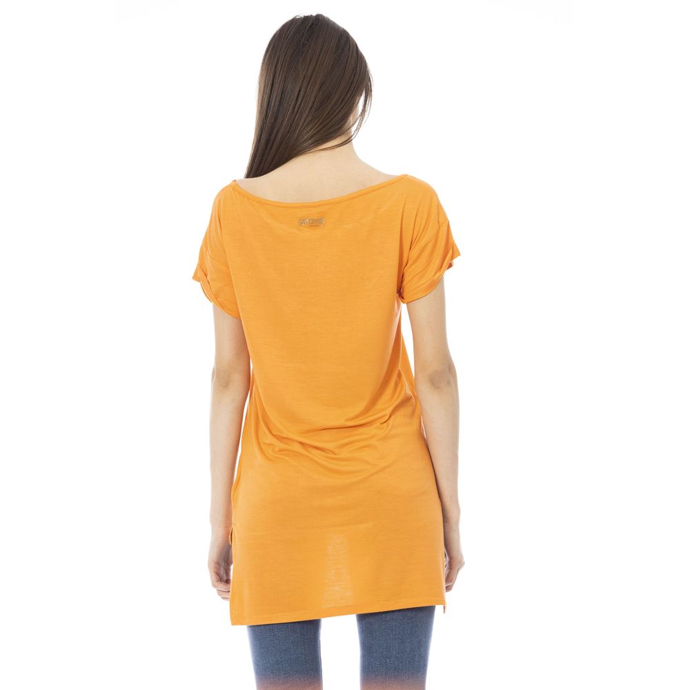 T-shirt en coton orange Just Cavalli pour femme