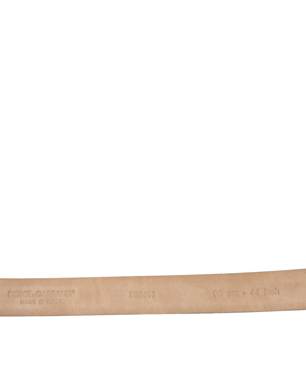Ceinture Dolce & Gabbana en cuir marron foncé avec boucle en métal argenté