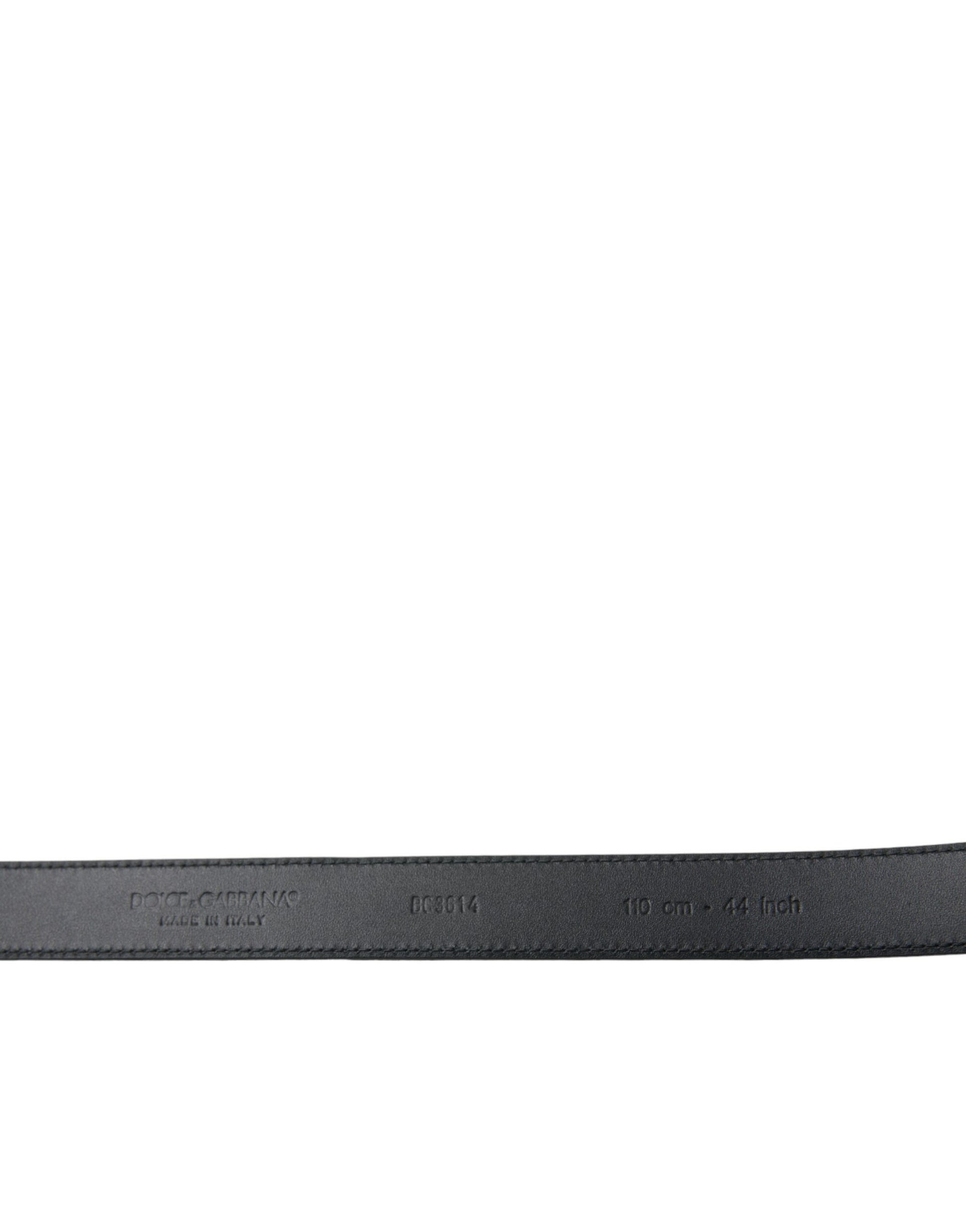 Ceinture Dolce & Gabbana en suède noir avec boucle en métal doré