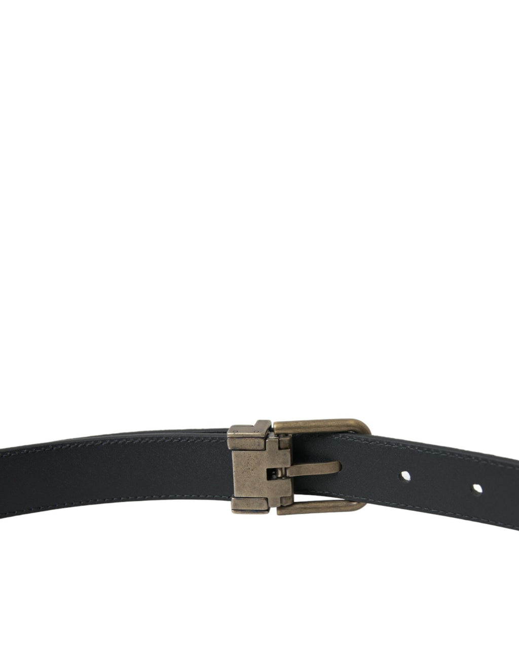 Ceinture Dolce & Gabbana en suède noir avec boucle en métal doré