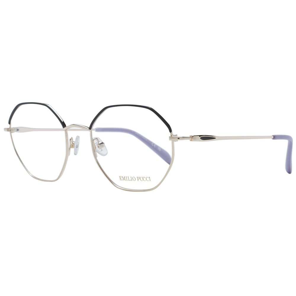 Lunettes (monture) en métal noir Emilio Pucci